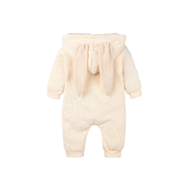 Baby Winter Romper - Newborn Panda Animal Hooded Jumpsuit 0-36 Months Soft Pajamas - ZOOMNSTORE
