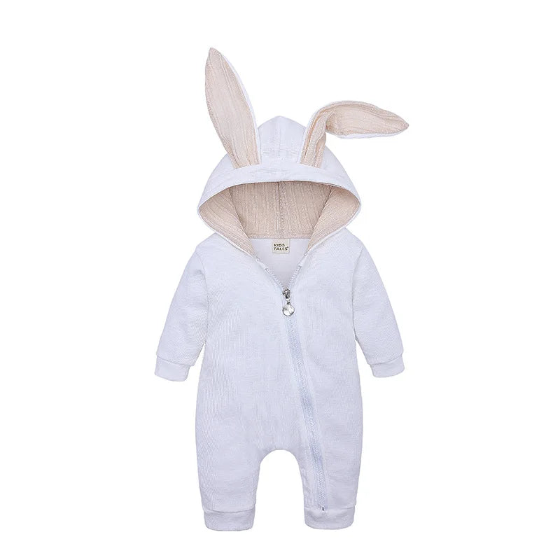 Baby Winter Romper - Newborn Panda Animal Hooded Jumpsuit 0-36 Months Soft Pajamas - ZOOMNSTORE