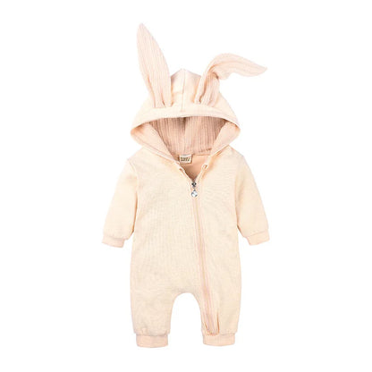 Baby Winter Romper - Newborn Panda Animal Hooded Jumpsuit 0-36 Months Soft Pajamas - ZOOMNSTORE