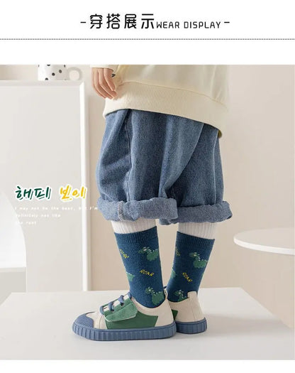 Winter Socks Baby Socks 5 Pairs /bag Warm Cotton Cartoon Socks Kids Girls Boys Thicken Sock - ZOOMNSTORE