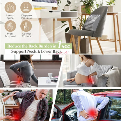 Back Stretcher Pillow - EVA Foam Stretcher & Spine Traction Tool for Herniated Disc Treatment - ZOOMNSTORE