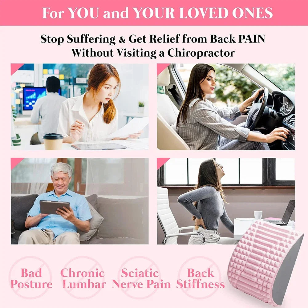 Back Stretcher Pillow - EVA Foam Stretcher & Spine Traction Tool for Herniated Disc Treatment - ZOOMNSTORE