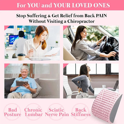 Back Stretcher Pillow - EVA Foam Stretcher & Spine Traction Tool for Herniated Disc Treatment - ZOOMNSTORE