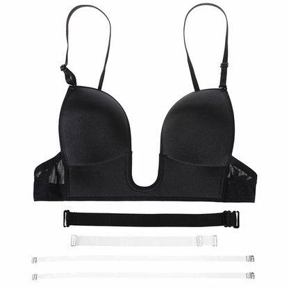 Backless Invisible Bra - Strapless Wire Free Push Up Bra With Padding | Sexy Wedding Lingerie - ZOOMNSTORE