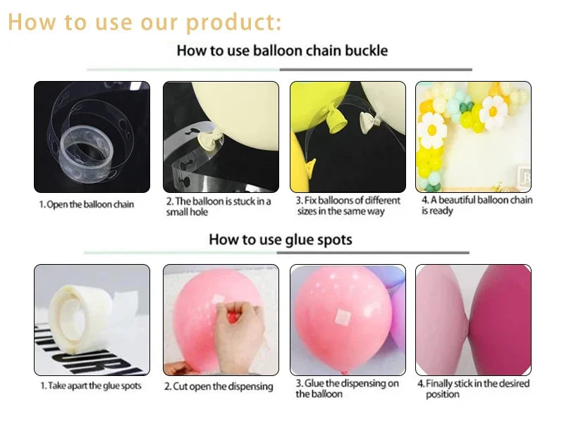 Black and Gold Balloon Garland Arch Kit - Wedding Birthday Party Decorations with Starburst Foil Balloons - ZOOMNSTORE