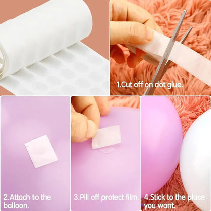 Double-Sided Sticky Tape - Balloon Glue Dots for Parties and Weddings - ZOOMNSTORE