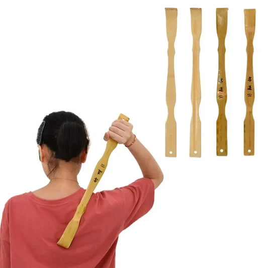 Bamboo Back Massager - Durable Wooden Body Roller for Muscle Tension Relief - ZOOMNSTORE