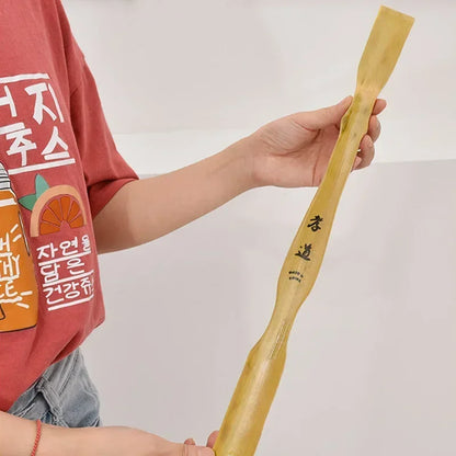 Bamboo Back Massager - Durable Wooden Body Roller for Muscle Tension Relief - ZOOMNSTORE