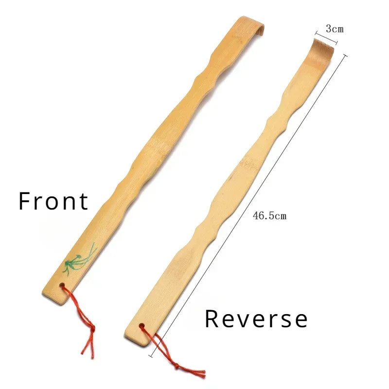 Bamboo Back Massager - Durable Wooden Body Roller for Muscle Tension Relief - ZOOMNSTORE