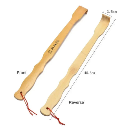 Bamboo Back Massager - Durable Wooden Body Roller for Muscle Tension Relief - ZOOMNSTORE