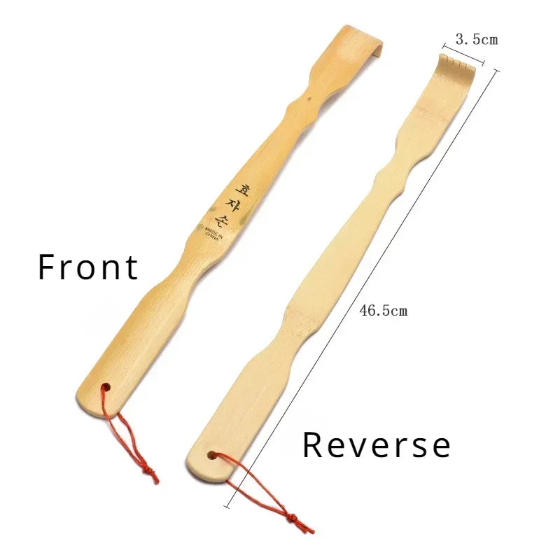 Bamboo Back Massager - Durable Wooden Body Roller for Muscle Tension Relief - ZOOMNSTORE