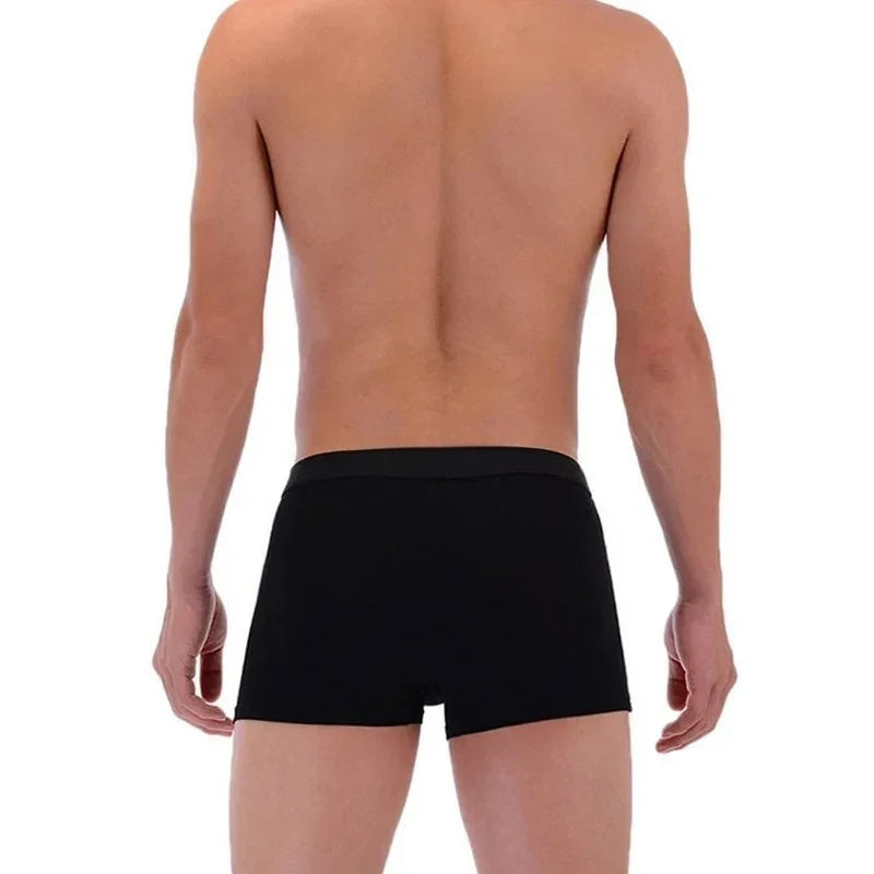Bamboo Boxer Briefs - 4Pcs Men's Breathable Mesh Ventilation, Anti Odor Underwear - ZOOMNSTORE