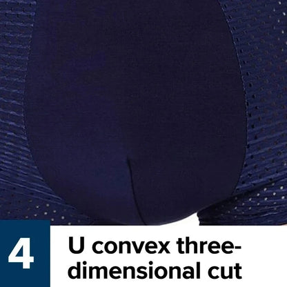Bamboo Boxer Briefs - 4Pcs Men's Breathable Mesh Ventilation, Anti Odor Underwear - ZOOMNSTORE