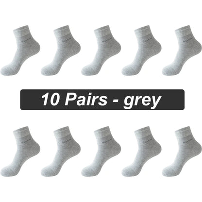 Bamboo Fiber Socks Men Casual Business - Anti Bacterial Breathable Knit Ankle Socks - ZOOMNSTORE