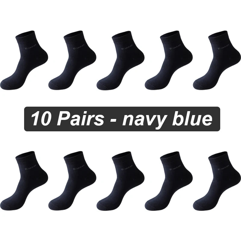 Bamboo Fiber Socks Men Casual Business - Anti Bacterial Breathable Knit Ankle Socks - ZOOMNSTORE