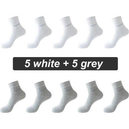 Bamboo Fiber Socks Men Casual Business - Anti Bacterial Breathable Knit Ankle Socks - ZOOMNSTORE