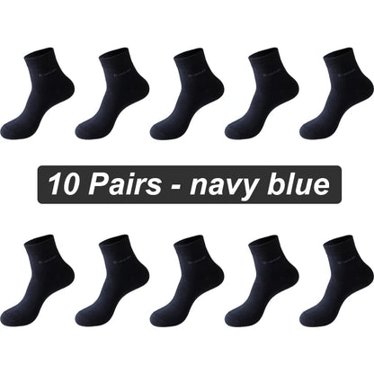 Bamboo Fiber Socks Men Casual Business - Anti Bacterial Breathable Knit Ankle Socks - ZOOMNSTORE