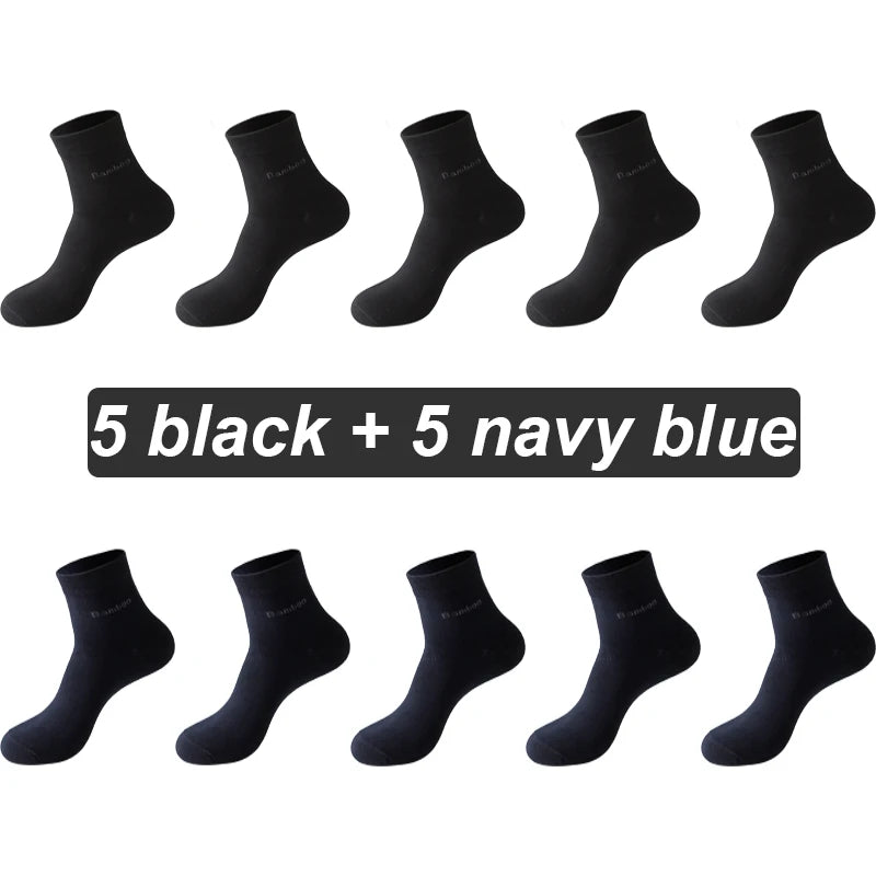 Bamboo Fiber Socks Men Casual Business - Anti Bacterial Breathable Knit Ankle Socks - ZOOMNSTORE