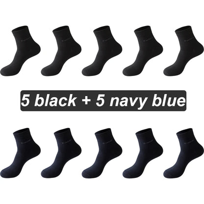 Bamboo Fiber Socks Men Casual Business - Anti Bacterial Breathable Knit Ankle Socks - ZOOMNSTORE