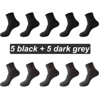 Bamboo Fiber Socks Men Casual Business - Anti Bacterial Breathable Knit Ankle Socks - ZOOMNSTORE
