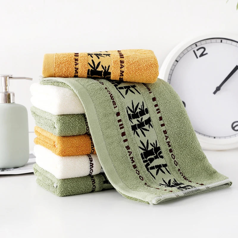 Bamboo Fiber Bath Towels Set - Thick Absorbent Luxury Towels for Home - ZOOMNSTORE