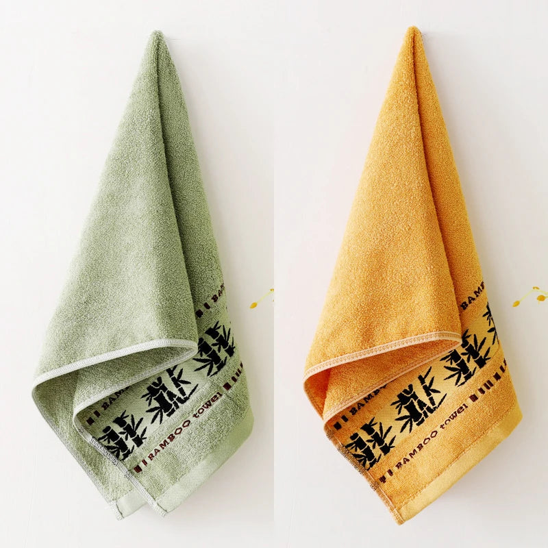 Bamboo Fiber Bath Towels Set - Thick Absorbent Luxury Towels for Home - ZOOMNSTORE