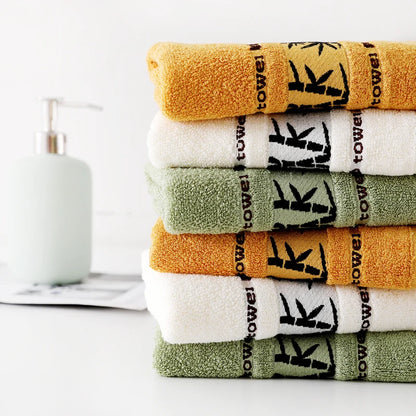 Bamboo Fiber Bath Towels Set - Thick Absorbent Luxury Towels for Home - ZOOMNSTORE