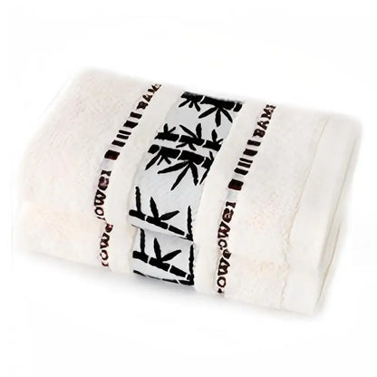 Bamboo Fiber Bath Towels Set - Thick Absorbent Luxury Towels for Home - ZOOMNSTORE