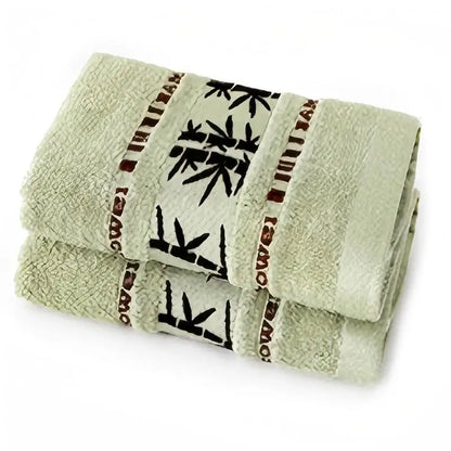 Bamboo Fiber Bath Towels Set - Thick Absorbent Luxury Towels for Home - ZOOMNSTORE