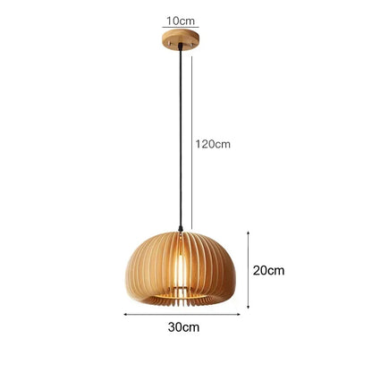 Bamboo Pendant Light - Hand-Knit Rattan Ceiling Lamp for Dining Room - ZOOMNSTORE