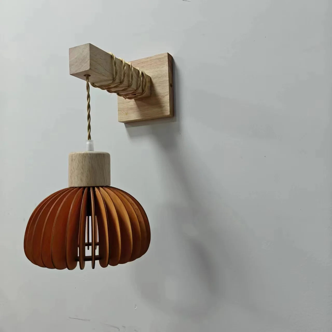 Bamboo Pendant Light - Hand-Knit Rattan Ceiling Lamp for Dining Room - ZOOMNSTORE