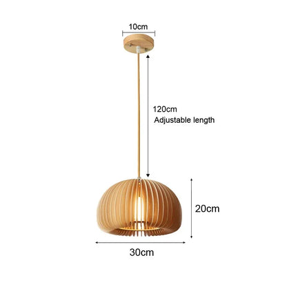 Rattan Bamboo Pendant Light - Hand-Knitted Wicker Chandelier for Home Decor - ZOOMNSTORE