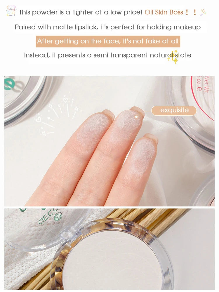 Oil Control Concealer Powder - Waterproof Brightening Honey Powder Set - ZOOMNSTORE