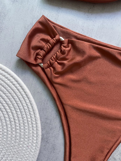 Bandeau Bikini Set Push Up Wire Free Two Piece Swimsuit - Sexy Brazilian Solid Beachwear - ZOOMNSTORE