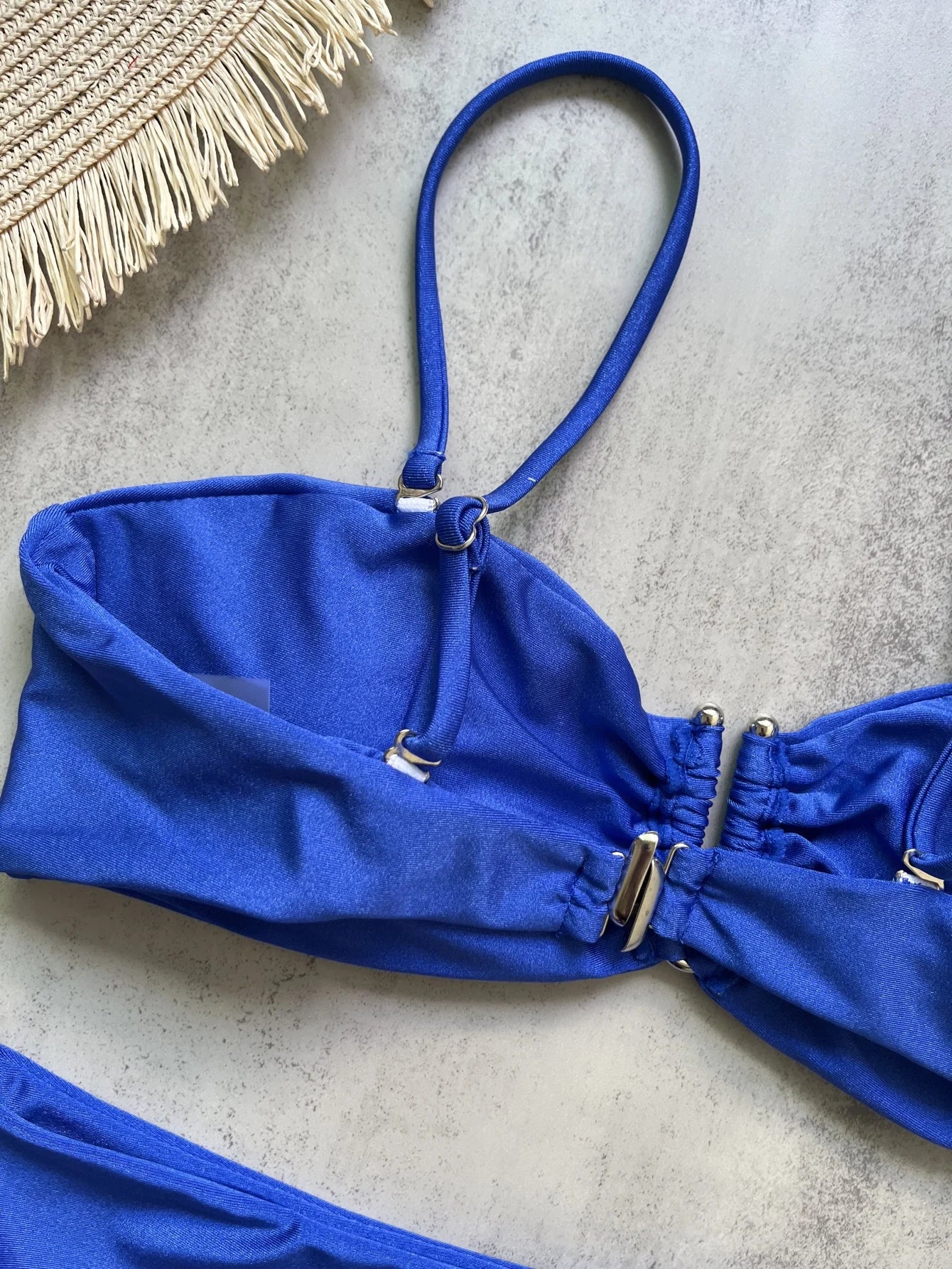 Bandeau Bikini Set Push Up Wire Free Two Piece Swimsuit - Sexy Brazilian Solid Beachwear - ZOOMNSTORE