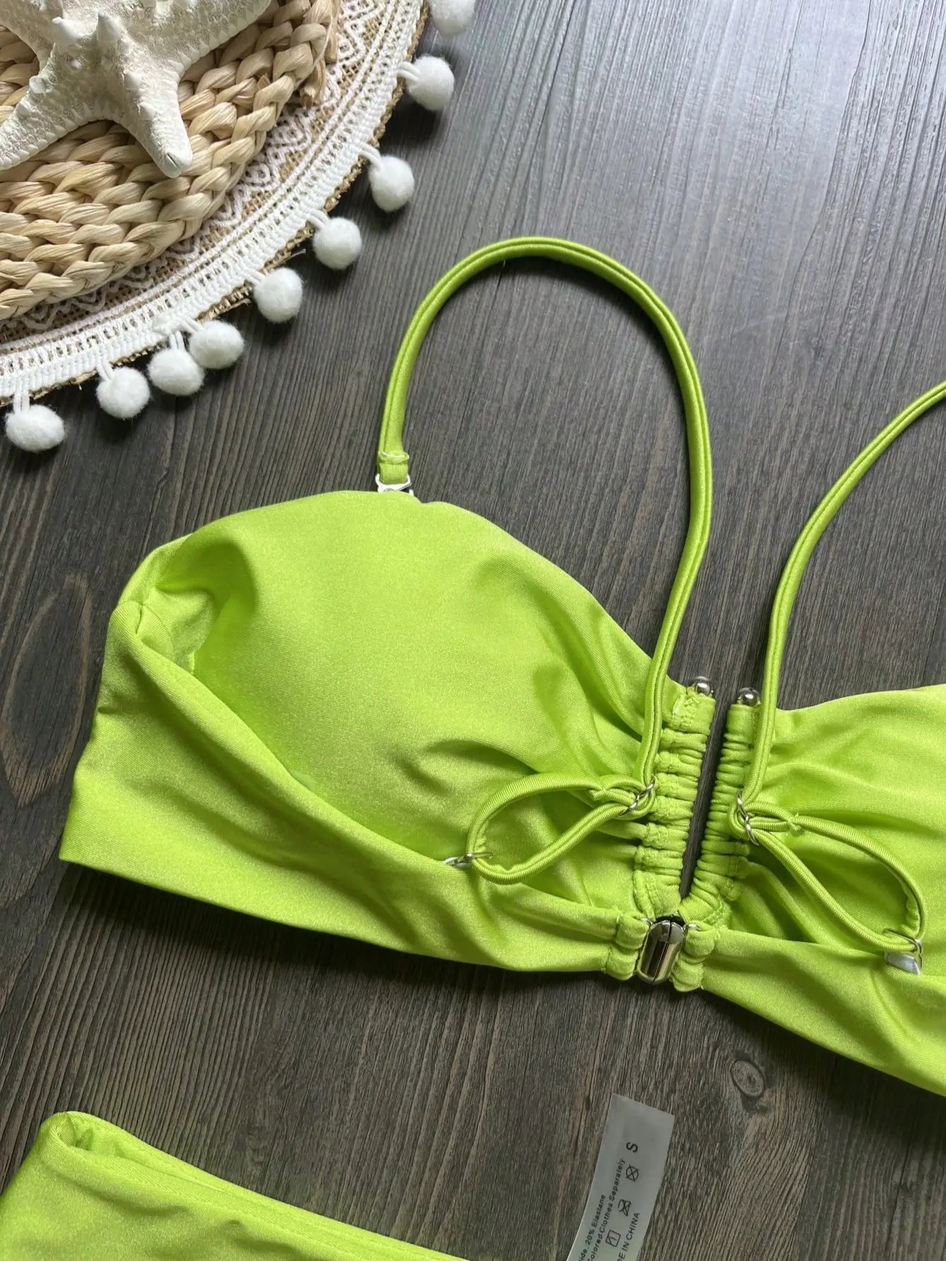 Bandeau Bikini Set Push Up Wire Free Two Piece Swimsuit - Sexy Brazilian Solid Beachwear - ZOOMNSTORE