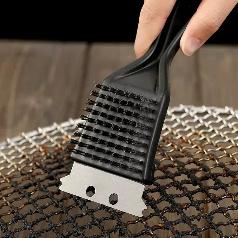 Barbecue Cleaning Brush – Heavy Duty Stainless Steel Grill Wire Brush for BBQ - ZOOMNSTORE