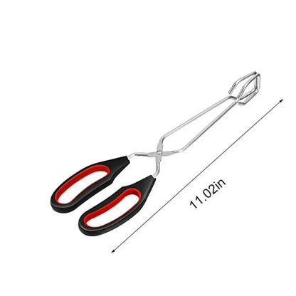 Barbecue Scissor Tongs - Long Handle Grilling Tongs | Heat Resistant BBQ Tools - ZOOMNSTORE