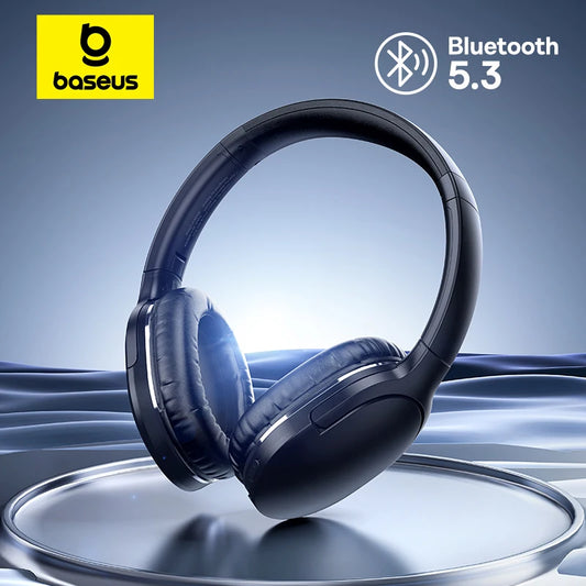 Baseus D02 Pro Wireless Bluetooth Headphones - Foldable Over-Ear Gaming Earbuds - ZOOMNSTORE
