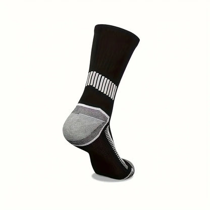 Basketball Crew Socks Set | Men’s Breathable Cushioned Sports Socks, Multi-Color - ZOOMNSTORE