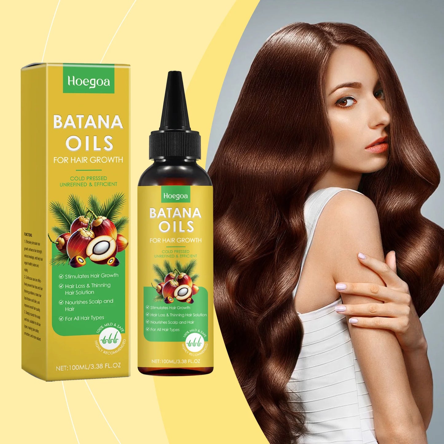 Batana Hair Growth Oil - Nourishing Anti-Breakage Scalp Essence - ZOOMNSTORE