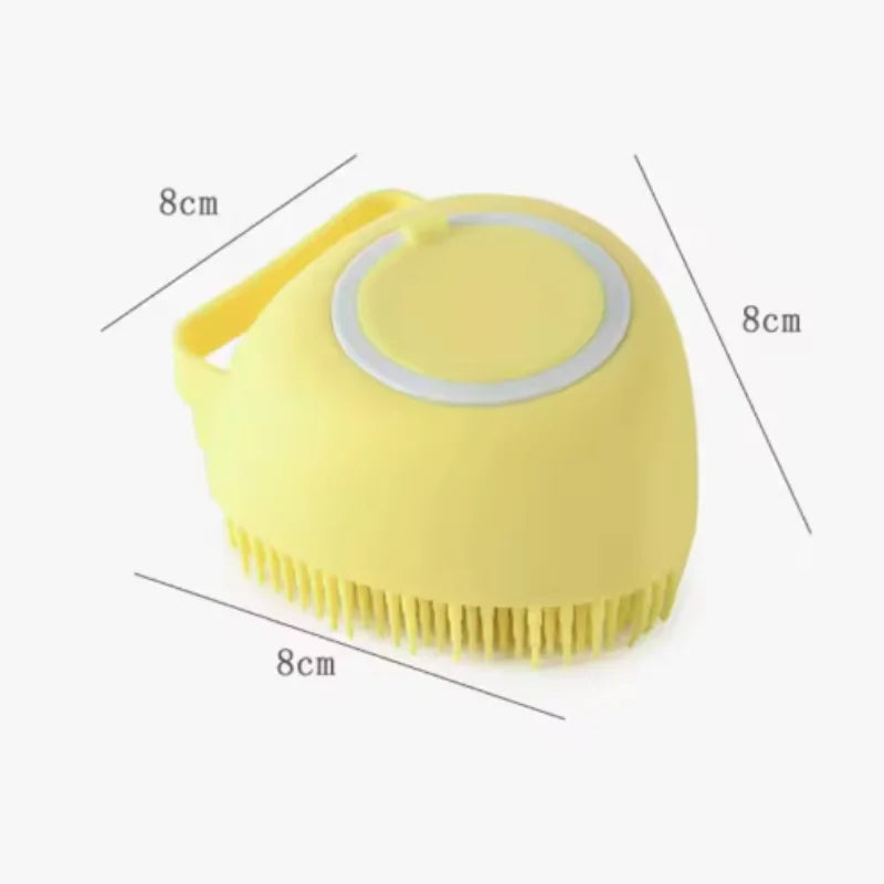 Bath Massage Brush - Soft Silicone Pet Grooming Tool for Dogs & Cats - ZOOMNSTORE