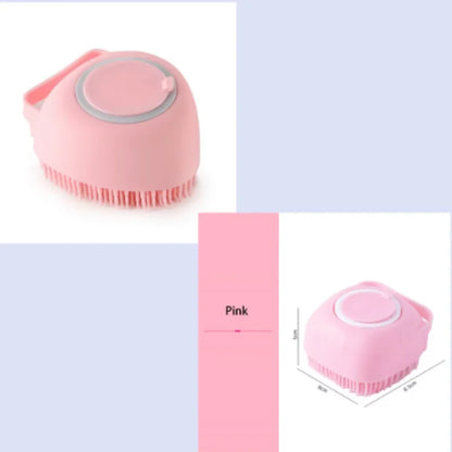 Bath Massage Brush - Soft Silicone Pet Grooming Tool for Dogs & Cats - ZOOMNSTORE