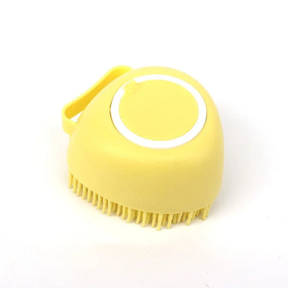 Bath Massage Brush - Soft Silicone Pet Grooming Tool for Dogs & Cats - ZOOMNSTORE