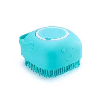 Bath Massage Brush - Soft Silicone Pet Grooming Tool for Dogs & Cats - ZOOMNSTORE