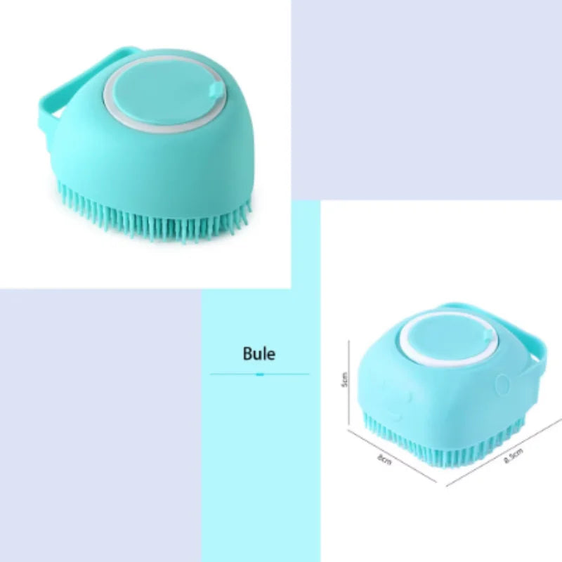 Bath Massage Brush - Soft Silicone Pet Grooming Tool for Dogs & Cats - ZOOMNSTORE