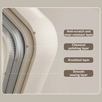 Aluminium Corner Bathroom Shelf - Self-Adhesive Towel Holder No Drill Wall-Mounted Organizer - ZOOMNSTORE