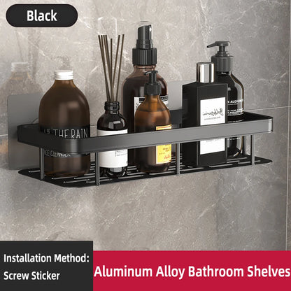 Bathroom Shelf Bathroom Towel Rack Shelves Wall Shower  Shampoo Rack No Drill Shelf Bathroom Tripod Storage Rack - ZOOMNSTORE