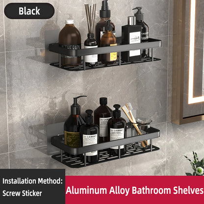 Bathroom Shelf Bathroom Towel Rack Shelves Wall Shower  Shampoo Rack No Drill Shelf Bathroom Tripod Storage Rack - ZOOMNSTORE