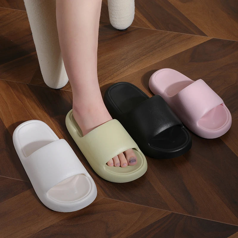 Unisex Cloud Cushion Slides - Summer Non-Slip Bathroom Slippers - ZOOMNSTORE
